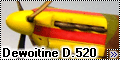 Tamiya 1/48 Dewoitine D.520.