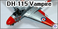 Airfix 1/72 DH-115 Vampire