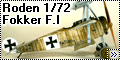 Roden 1/72 Fokker F.I
