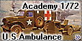 Academy 1/72 U.S.Ambulance, Towing Tractor