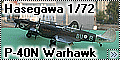 Hasegawa 1/72 P-40N Warhawk - X2
