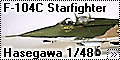 Hasegawa 1/48 F-104C Starfighter Snoopy Sniper
